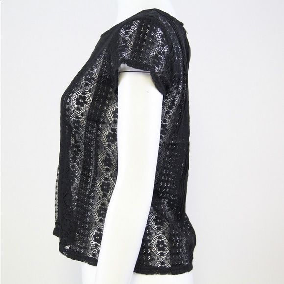 Ann Taylor Loft Petite Lace Stretch Blouse - Picture 3 of 6